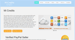 Desktop Screenshot of micredits.com